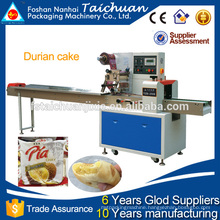 Automatic flow packing machine for durian cake in food company